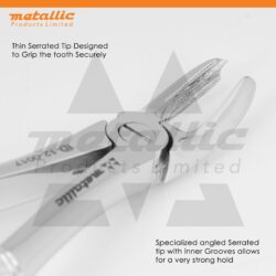dental surgical extracting forceps figure 17, upper molar extraction tool UK, stainless steel dental forceps, reusable dental extraction instruments, dental molar pliers UK, professional dental tools UK, metallic products dental instruments
