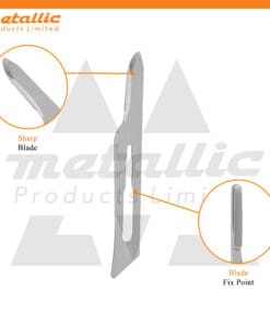 Sterile Scalpel Handle No. 3 with Blade #15 – 50 pcs, individually wrapped for surgical and laboratory use, high-quality #15 surgical blades, professional scalpel blade set, stainless steel surgical instruments, precise scalpel blades for surgery, disposable surgical blades, surgical blade set with handle, surgical tools for hospitals, clinics, and medical schools.