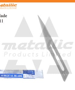 Sterile Scalpel Handle No. 3 with Blade #11 – 50 pcs, individually wrapped for surgical and laboratory use, high-quality #11 surgical blade, professional scalpel blade set, stainless steel surgical instruments, precise scalpel blades for surgery, disposable surgical blades, surgical blade set with handle, surgical tools for hospitals, clinics, and medical schools.
