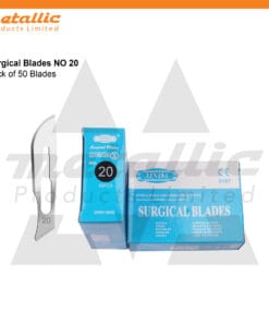 Scalpel Blades #20 – 100 pcs for No. 4 Handle + Free Scalpel Handle | Surgical Blade, BP Blade