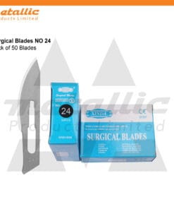 Scalpel Blades #24 – 50 pcs for No. 3 Handle | Surgical Blade, BP Blade