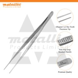 Debakey vascular tissue forceps, 16cm, atraumatic serrated jaws