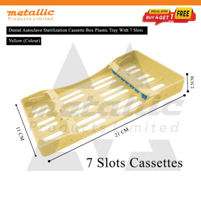 Dental sterilization cassette 7 slots, autoclavable instrument tray 7, dental instrument tray 7, dental cassette tray UK, sterilization tray for dental instruments, autoclave instrument tray 7, dental tray 7 slots, plastic dental cassette, dental sterilization tray UK, reusable dental tray, hospital dental tray, clinic instrument tray, dental instrument organizer, dental autoclave tray