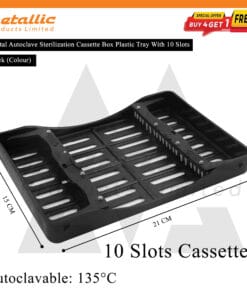 Dental sterilization cassette 10 slots, autoclavable instrument tray 10, dental instrument tray 10, dental cassette tray UK, sterilization tray for dental instruments, autoclave instrument tray 10, dental tray 10 slots, plastic dental cassette, dental sterilization tray UK, reusable dental tray, hospital dental tray, clinic instrument tray, dental instrument organizer, dental autoclave tray