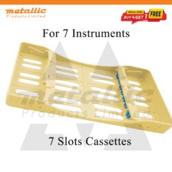 Dental sterilization cassette 7 slots, autoclavable instrument tray 7, dental instrument tray 7, dental cassette tray UK, sterilization tray for dental instruments, autoclave instrument tray 7, dental tray 7 slots, plastic dental cassette, dental sterilization tray UK, reusable dental tray, hospital dental tray, clinic instrument tray, dental instrument organizer, dental autoclave tray