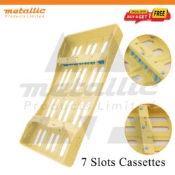 Dental sterilization cassette 7 slots, autoclavable instrument tray 7, dental instrument tray 7, dental cassette tray UK, sterilization tray for dental instruments, autoclave instrument tray 7, dental tray 7 slots, plastic dental cassette, dental sterilization tray UK, reusable dental tray, hospital dental tray, clinic instrument tray, dental instrument organizer, dental autoclave tray