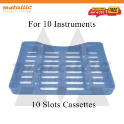 Dental sterilization cassette 10 slots, autoclavable instrument tray 10, dental instrument tray 10, dental cassette tray UK, sterilization tray for dental instruments, autoclave instrument tray 10, dental tray 10 slots, plastic dental cassette, dental sterilization tray UK, reusable dental tray, hospital dental tray, clinic instrument tray, dental instrument organizer, dental autoclave tray