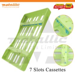 Dental sterilization cassette 7 slots, autoclavable instrument tray 7, dental instrument tray 7, dental cassette tray UK, sterilization tray for dental instruments, autoclave instrument tray 7, dental tray 7 slots, plastic dental cassette, dental sterilization tray UK, reusable dental tray, hospital dental tray, clinic instrument tray, dental instrument organizer, dental autoclave tray
