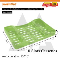 Dental sterilization cassette 10 slots, autoclavable instrument tray 10, dental instrument tray 10, dental cassette tray UK, sterilization tray for dental instruments, autoclave instrument tray 10, dental tray 10 slots, plastic dental cassette, dental sterilization tray UK, reusable dental tray, hospital dental tray, clinic instrument tray, dental instrument organizer, dental autoclave tray