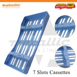 Dental sterilization cassette 7 slots, autoclavable instrument tray 7, dental instrument tray 7, dental cassette tray UK, sterilization tray for dental instruments, autoclave instrument tray 7, dental tray 7 slots, plastic dental cassette, dental sterilization tray UK, reusable dental tray, hospital dental tray, clinic instrument tray, dental instrument organizer, dental autoclave tray