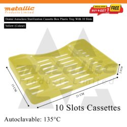 Dental sterilization cassette 10 slots, autoclavable instrument tray 10, dental instrument tray 10, dental cassette tray UK, sterilization tray for dental instruments, autoclave instrument tray 10, dental tray 10 slots, plastic dental cassette, dental sterilization tray UK, reusable dental tray, hospital dental tray, clinic instrument tray, dental instrument organizer, dental autoclave tray