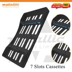 Dental sterilization cassette 7 slots, autoclavable instrument tray 7, dental instrument tray 7, dental cassette tray UK, sterilization tray for dental instruments, autoclave instrument tray 7, dental tray 7 slots, plastic dental cassette, dental sterilization tray UK, reusable dental tray, hospital dental tray, clinic instrument tray, dental instrument organizer, dental autoclave tray