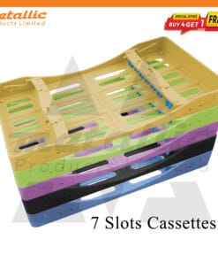 Dental sterilization cassette 7 slots, autoclavable instrument tray 7, dental instrument tray 7, dental cassette tray UK, sterilization tray for dental instruments, autoclave instrument tray 7, dental tray 7 slots, plastic dental cassette, dental sterilization tray UK, reusable dental tray, hospital dental tray, clinic instrument tray, dental instrument organizer, dental autoclave tray