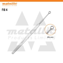 Fox dermal curette 4mm stainless steel